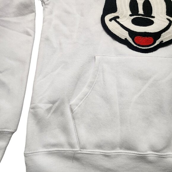 Disney Mickey Mouse Embroidered Licensed Woman's Hoodie White Size Small - Picture 5 of 8